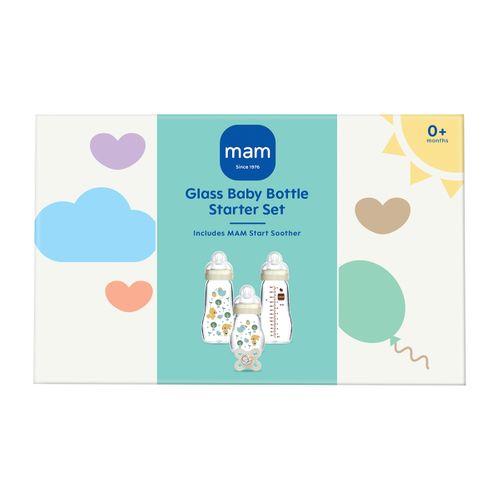 MAM Feel Good - Glass Baby Bottle Set - 33% OFF - £30