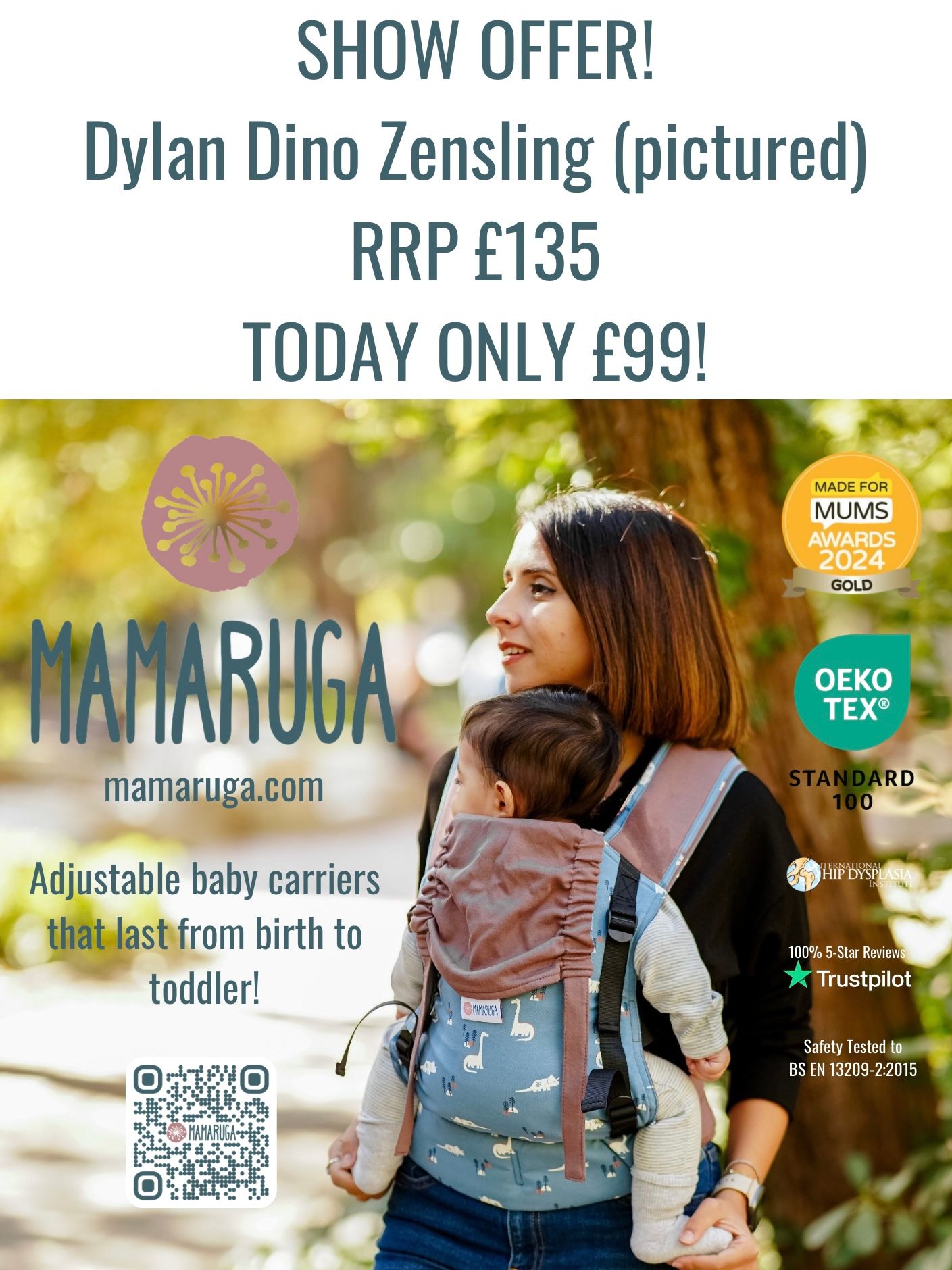 DYLAN DINO MAMARUGA ZENSLING JUST £99!