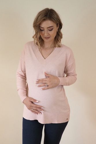 Alice V-Neck Jumper Pink