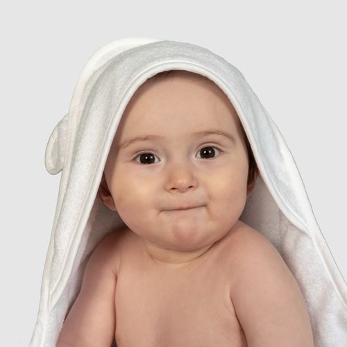 SilverGuard Organic Cotton Hooded Baby Towel