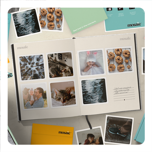 Mosaic Journal with monthly photo print deliveries