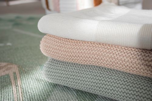 100% Organic Cotton Knitted Blankets