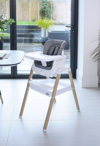 Nova Highchair - White & Oak