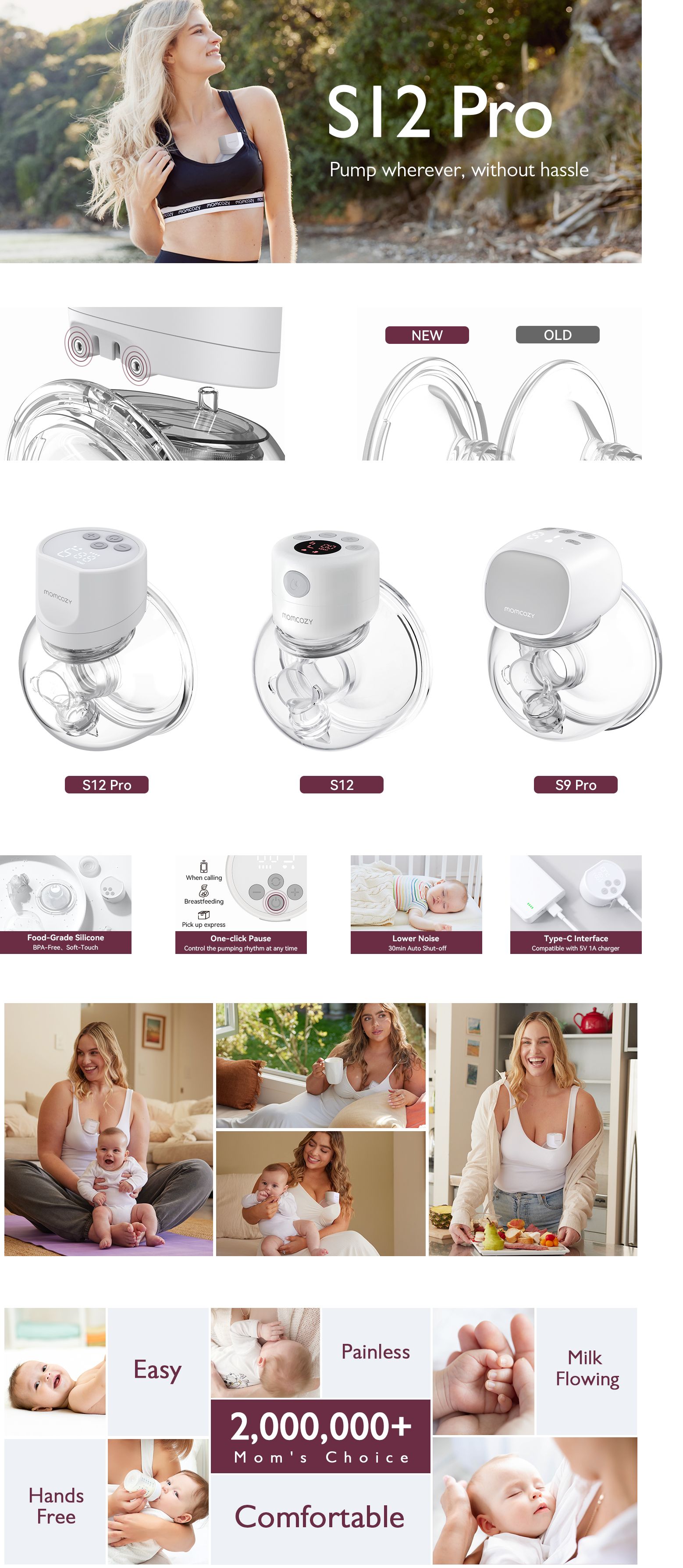 Wearable S12 Pro Single Breast Pump - The Baby Show