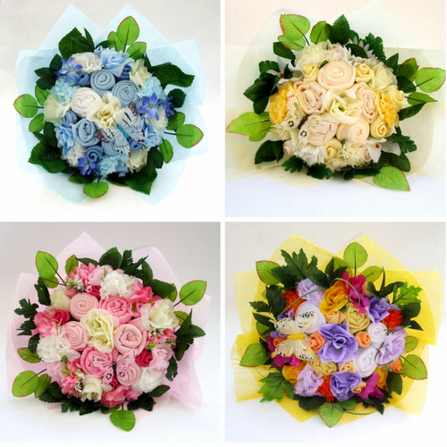 Handcrafted gifts for mother and baby.
