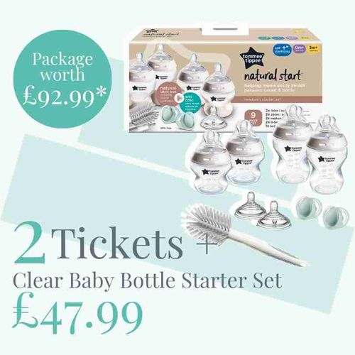 CLEAR BABY BOTTLE STARTER SET PACKAGE