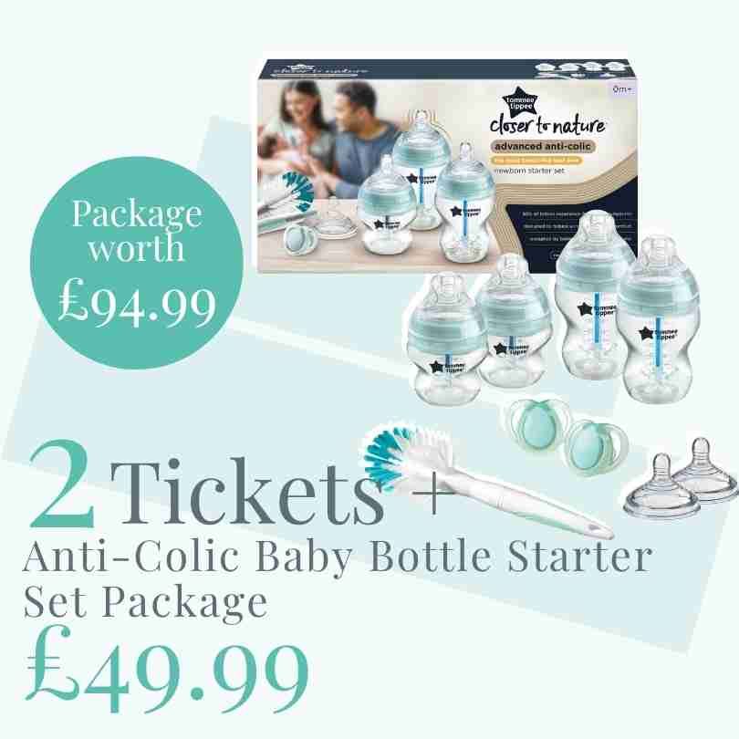 Anti-Colic Baby Bottle Starter Set Package