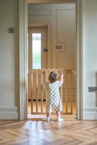 TV set designer and new mum reimagines the traditional baby gate