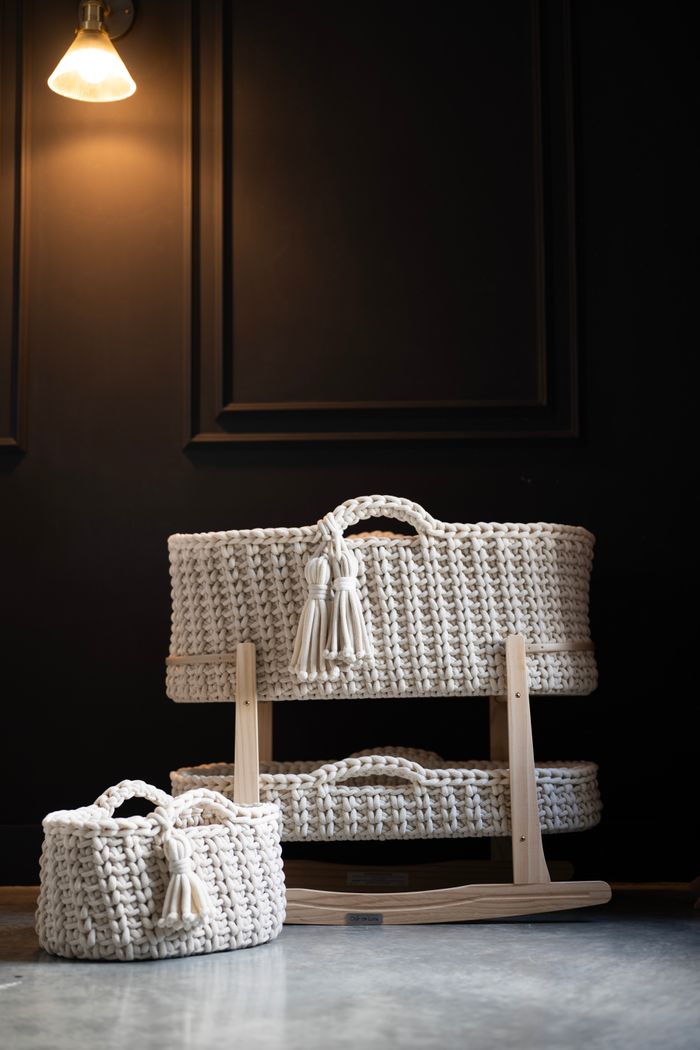 From a Handmade Moses Basket for Her Baby to The Baby Show: Lou LaMya Brings Handcrafted British Nurseryware to Olympia London