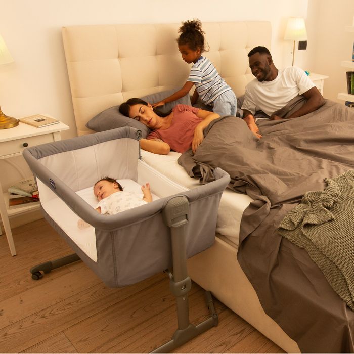 Next2Me Essential crib - Stone Re_Lux
