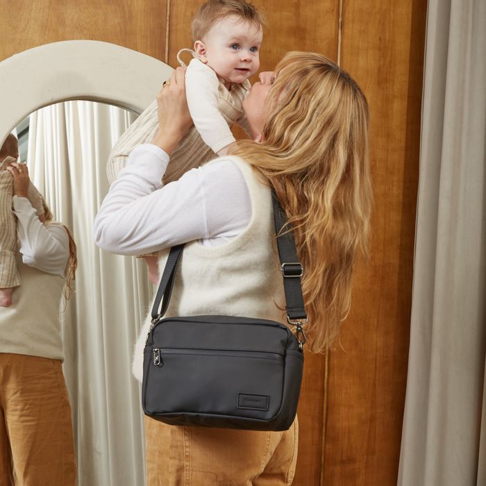 FERN Eco Stroller Organiser with Stroller Clips - Black