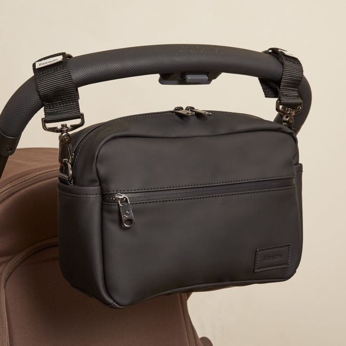 FERN Eco Stroller Organiser with Stroller Clips - Black