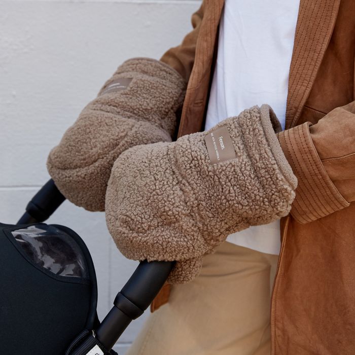 ASTRID Eco Universal Stroller Mittens - Mocha Borg