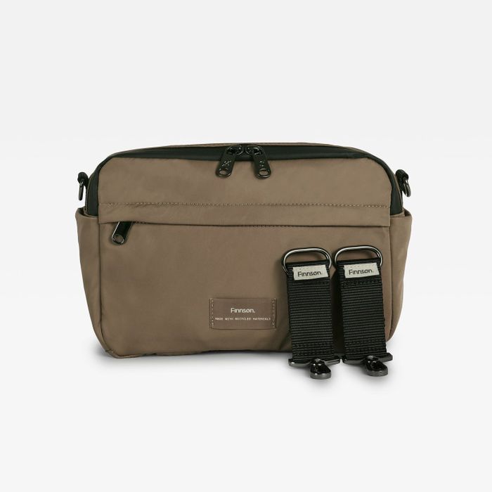 FRIDA Eco Stroller Organiser with Stroller Clips - Mocha