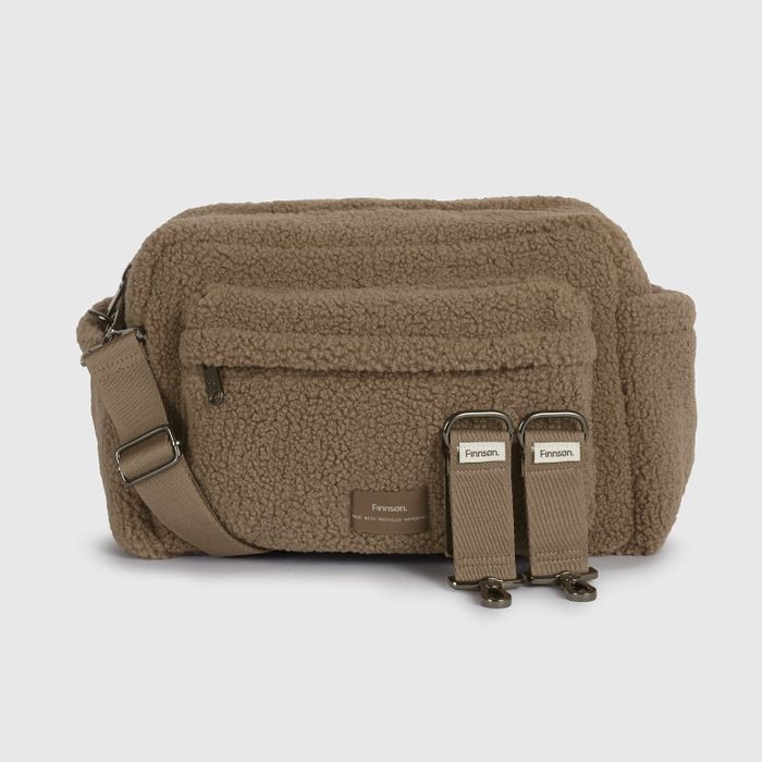 FREYA Eco Oversized Stroller Organiser with Stroller Clips - Mocha Borg