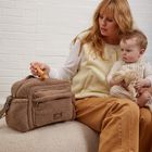 FREYA Eco Oversized Stroller Organiser with Stroller Clips - Mocha Borg