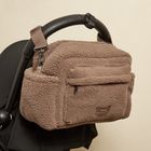 FREYA Eco Oversized Stroller Organiser with Stroller Clips - Mocha Borg
