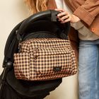 FREYA Eco Oversized Stroller Organiser with Stroller Clips - Gingham Check