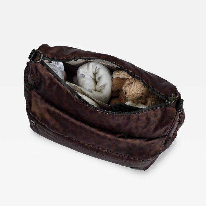 CLARA Eco Changing Bag with Changing Mat - Chocolate Leopard