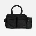 IRIS Eco Double Pocket Changing Bag with Changing Mat - Black
