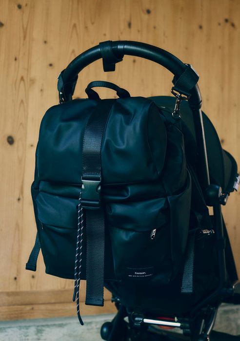 ELISE Eco Changing Backpack with Changing Mat - Black