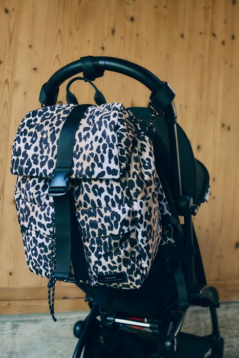 ELISE Eco Changing Backpack with Changing Mat - Leopard