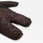 ANDERS Eco Snowsuit - Chocolate Leopard (Footless)