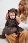 ANDERS Eco Snowsuit - Chocolate Leopard (With Feet)