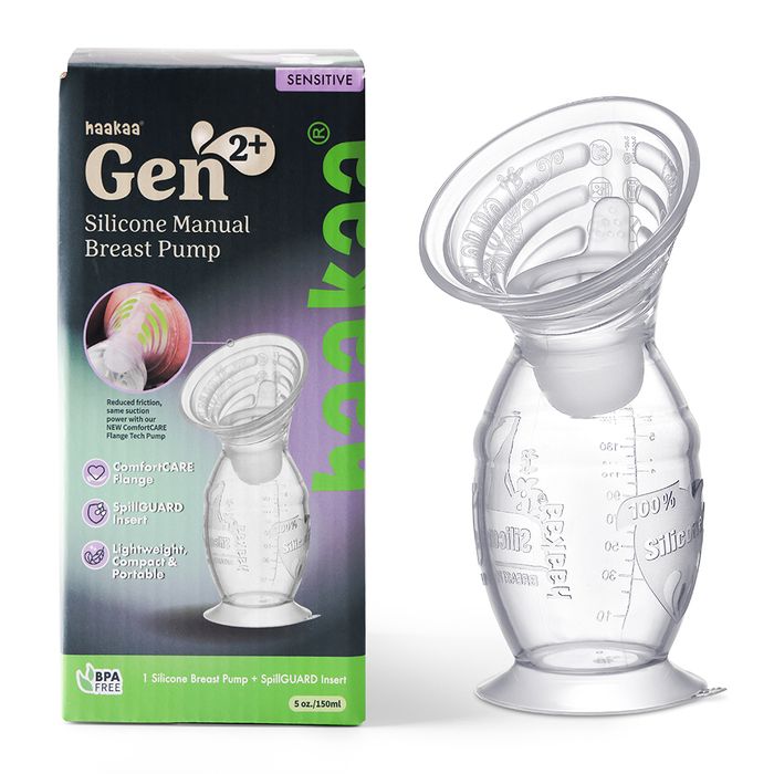 Haakaa Gen. 2 Plus Silicone Manual Breast Pump + SpillGUARD Insert