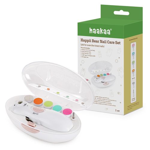 Haakaa Happii Bear Rechargeable Nail Trimmer Set 