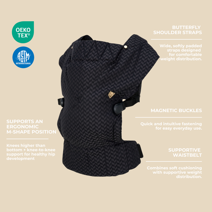 Bowie Baby Carrier Black Minimal