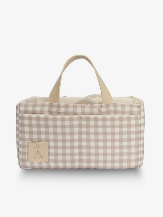 Gingham Nappy Caddy