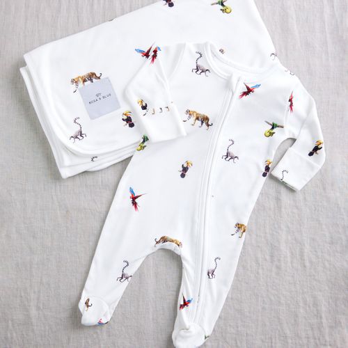 Bamboo Sleepsuit in Jungle Print