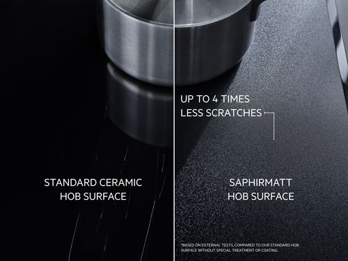 World premiere of AEG SaphirMatt induction hob with scratch-resistant glass