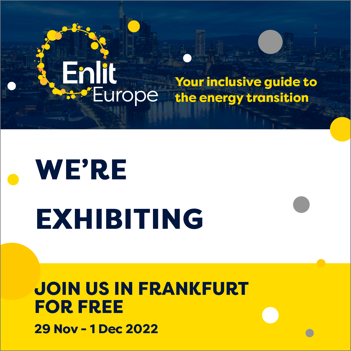 Enlit Europe 2022 Exhibitor Banner
