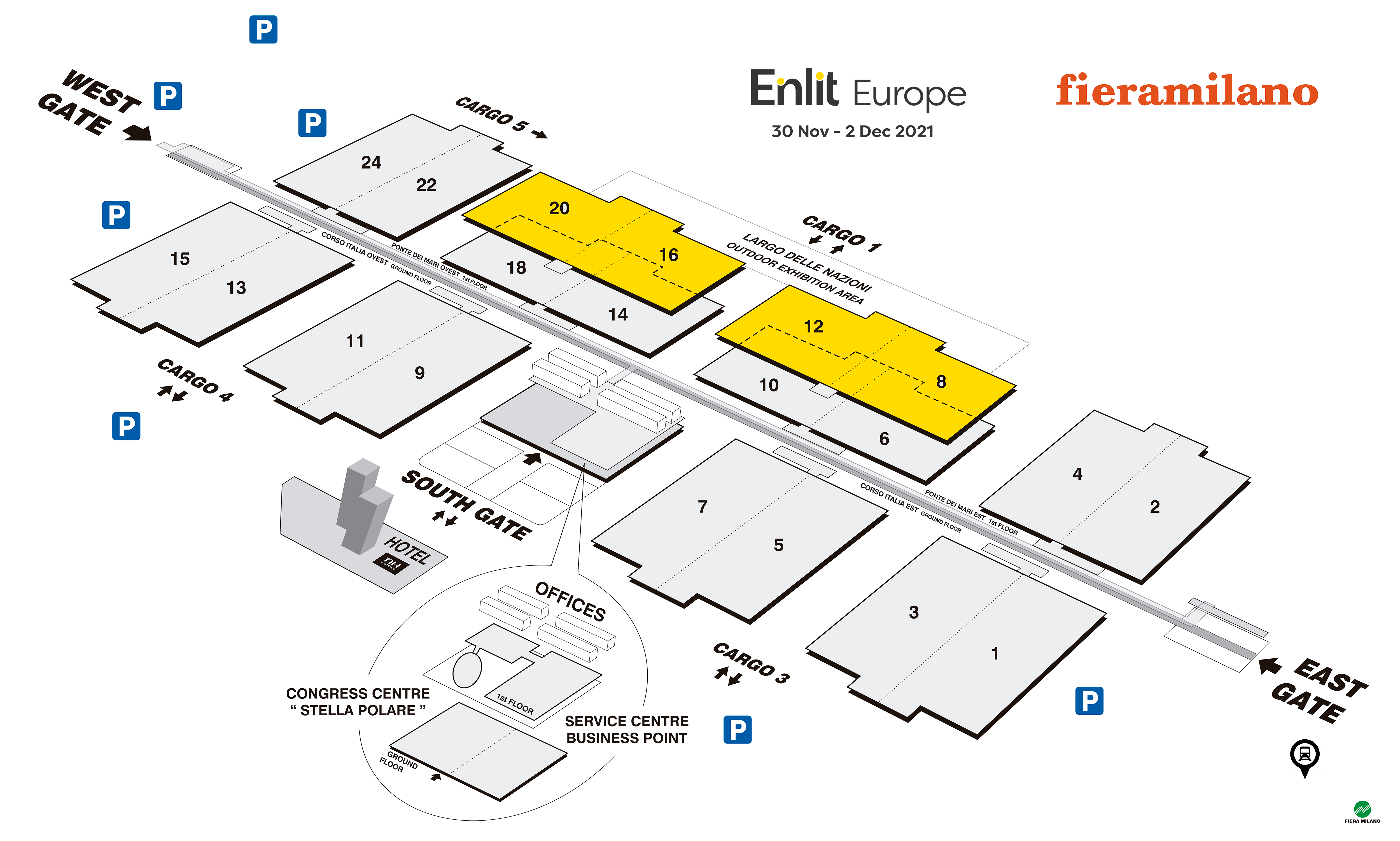 Floor plan Enlit Europe 2021 Milan