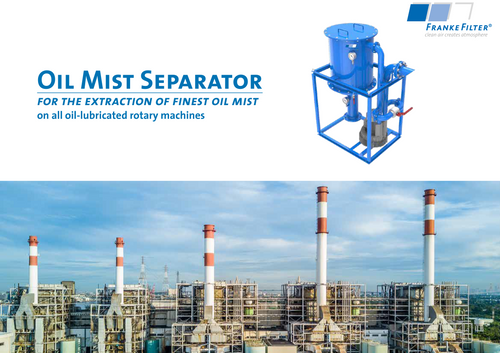 Oil Mist Separator - for the extraction of finest oil mist