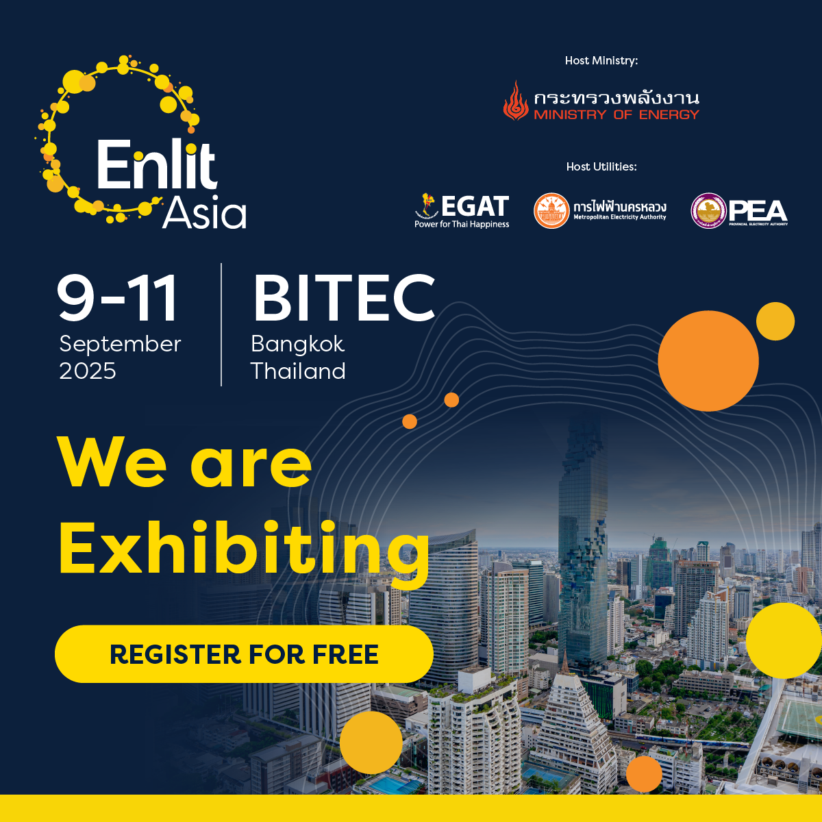 Enlit Asia 2025 Exhibitor banner