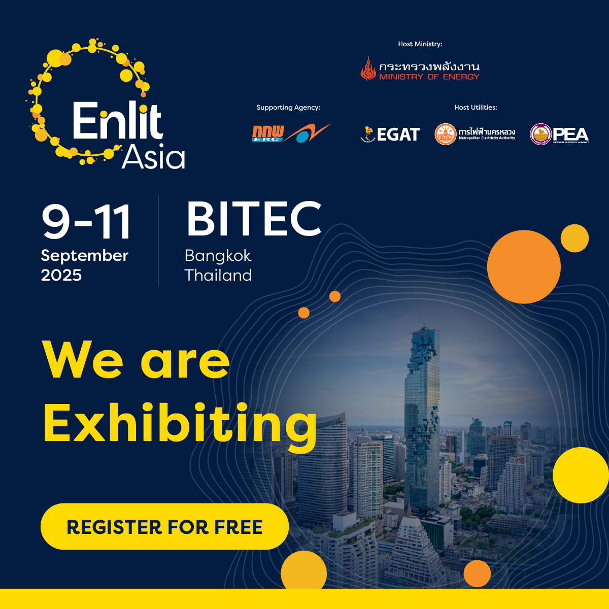 Enlit Asia 2025 Exhibitor banner