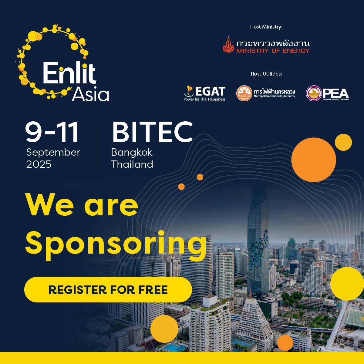 Enlit Asia 2025 Sponsor banner