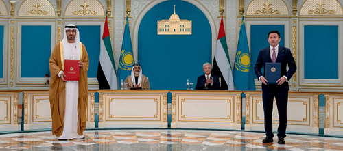 Crown Prince of Abu Dhabi and President of Kazakhstan Witness Masdar Agreement to Develop Renewable Energy Projects