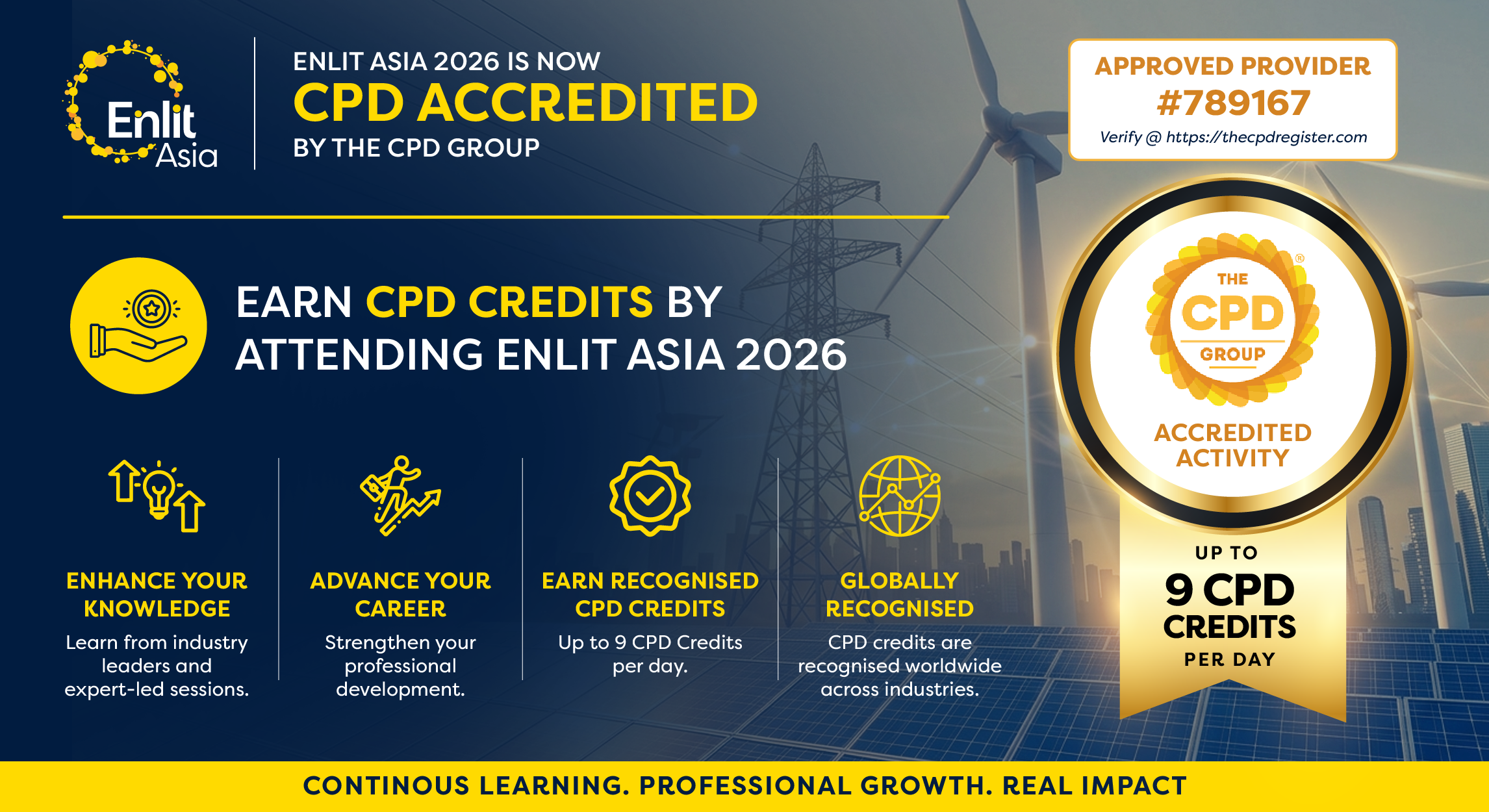 Earn CPD credits at Enlit Asia