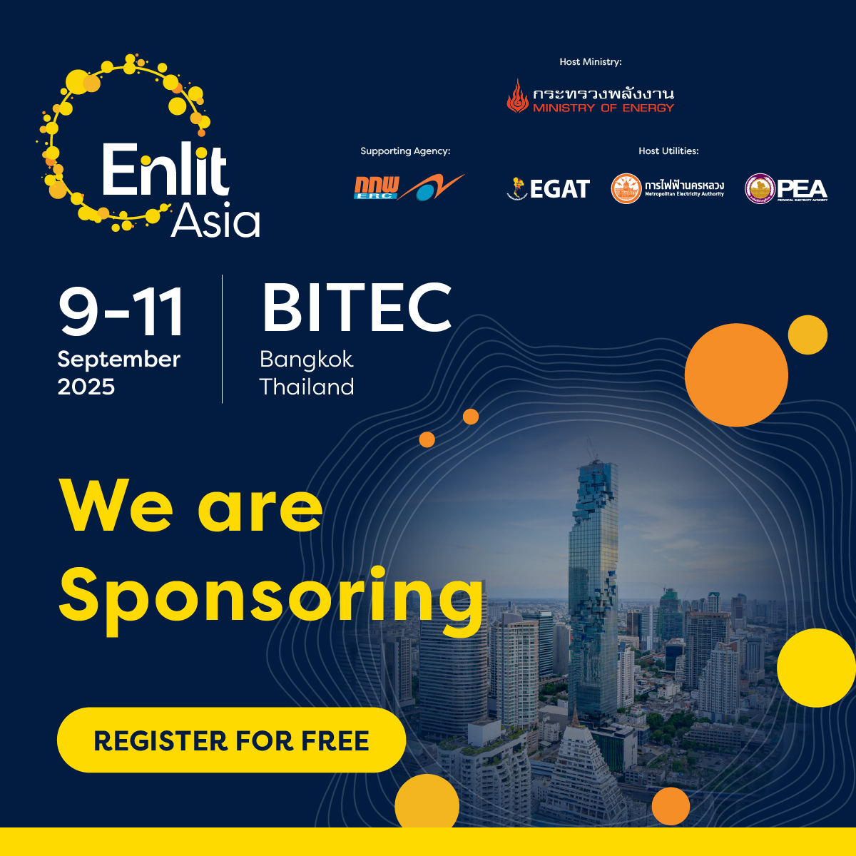 Enlit Asia 2025 Sponsor banner