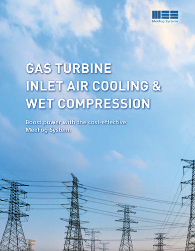  MeeFog Gas Turbine Inlet Air Cooling & Wet Compression