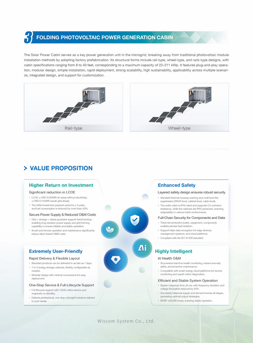 Prefabricated Integrated Smart Microgrid Solution（LOW-VOLTAGE）