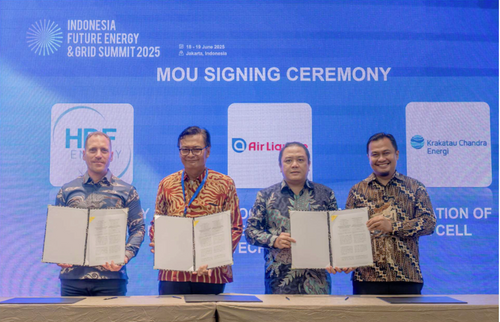 PT HDF Energy Indonesia bekerja sama dengan PT Krakatau Chandra Energi dan PT Air Liquide Indonesia untuk Membuka Energi Berkelanjutan dari Produk Sampingan Hidrogen Industri