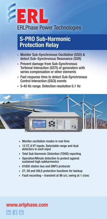 S-PRO sub-harmonic protection relay & TESLA 4000