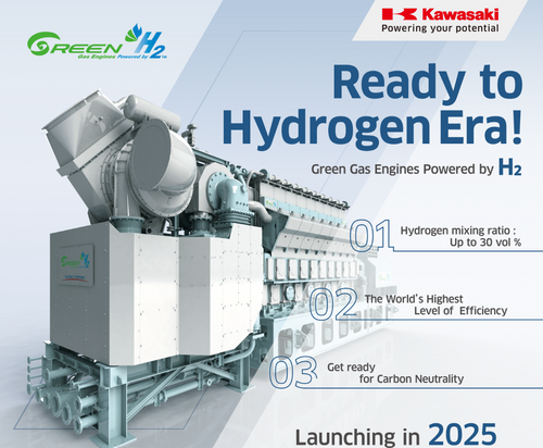 Gas engine (New powered by H2)