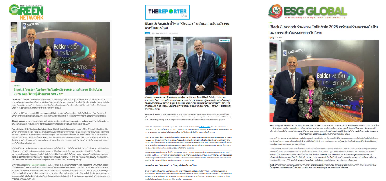 Media coverage at Enlit Asia