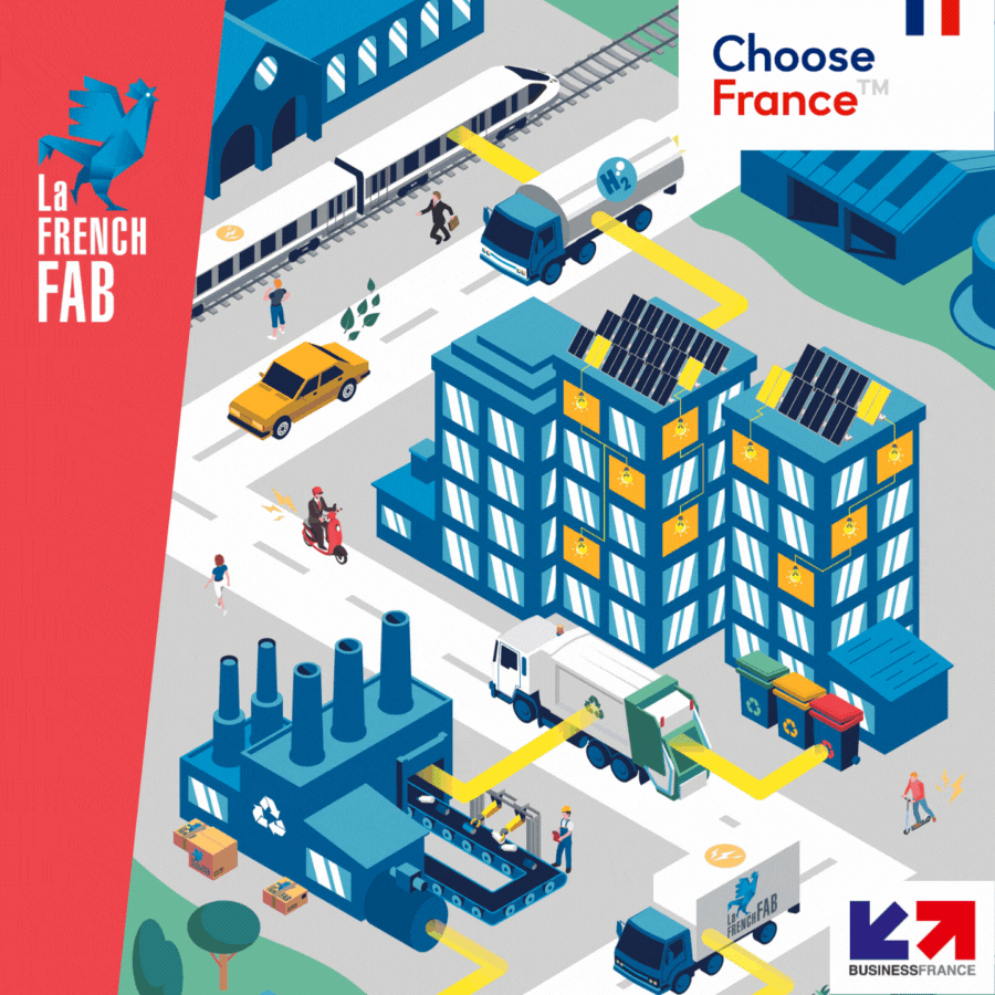Enlit Europe 2023 French Pavilion animation